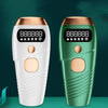 Epilatore laser IPL in bianco e in verde, con display digitale