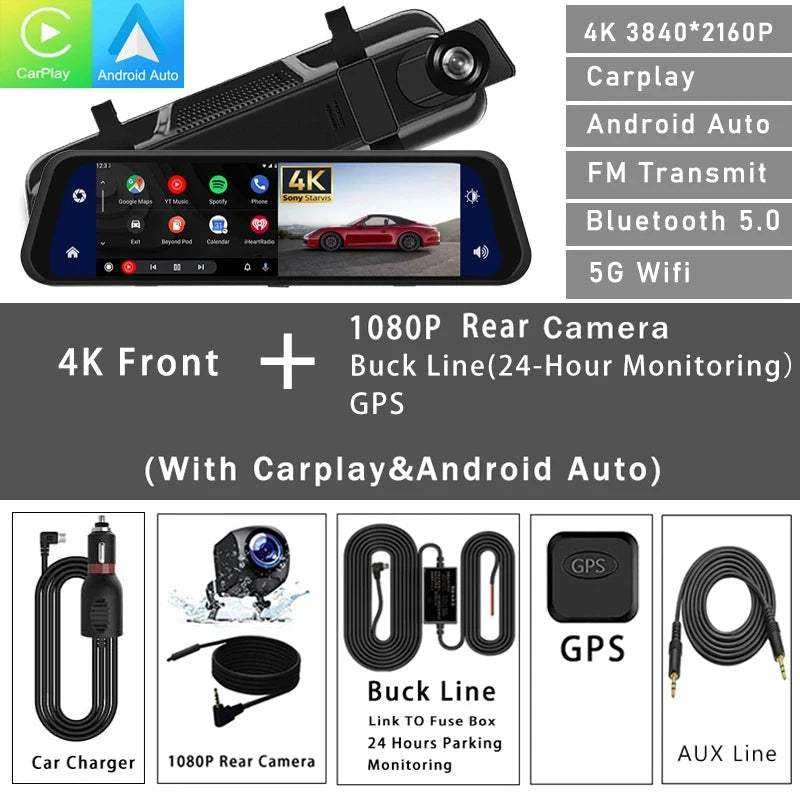 Rearview Mirror Dash Cam
