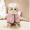 Cat wearing the Nurse Halloween costume