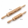 Engraved Christmas Cookie Rolling Pin