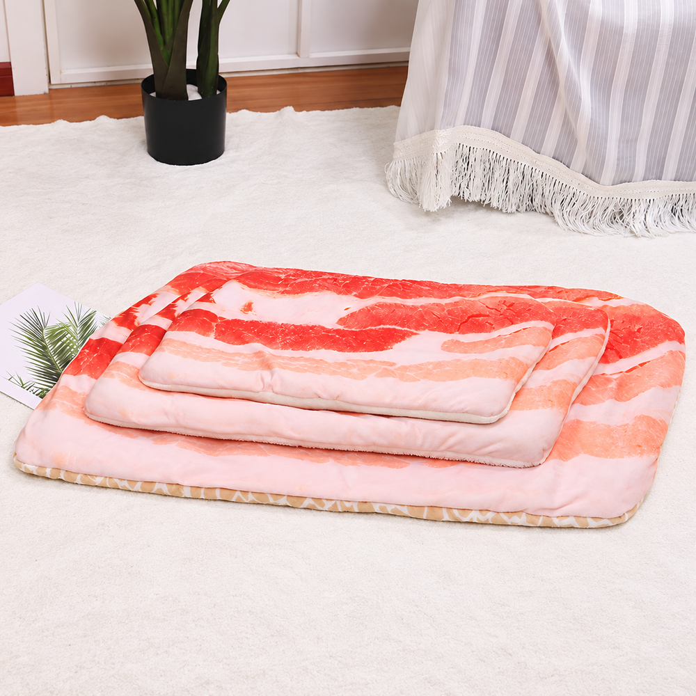 Food-Shaped Plush Pet Mat