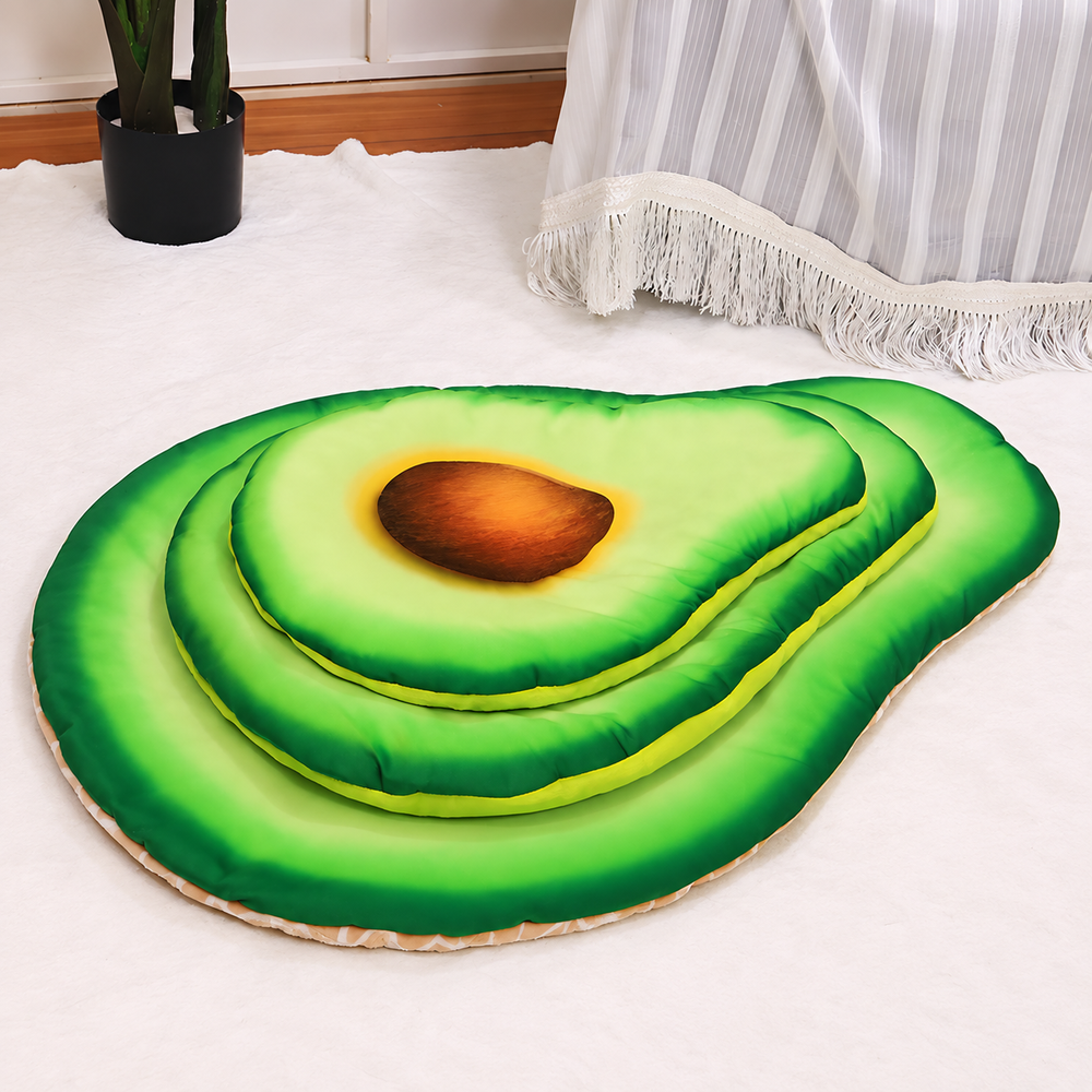 Food-Shaped Plush Pet Mat