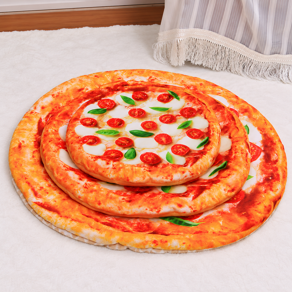 Food-Shaped Plush Pet Mat