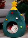 Christmas Tree Plush Cat Cave