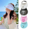 Rechargeable sun visor with fan