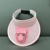 Rechargeable sun visor with fan