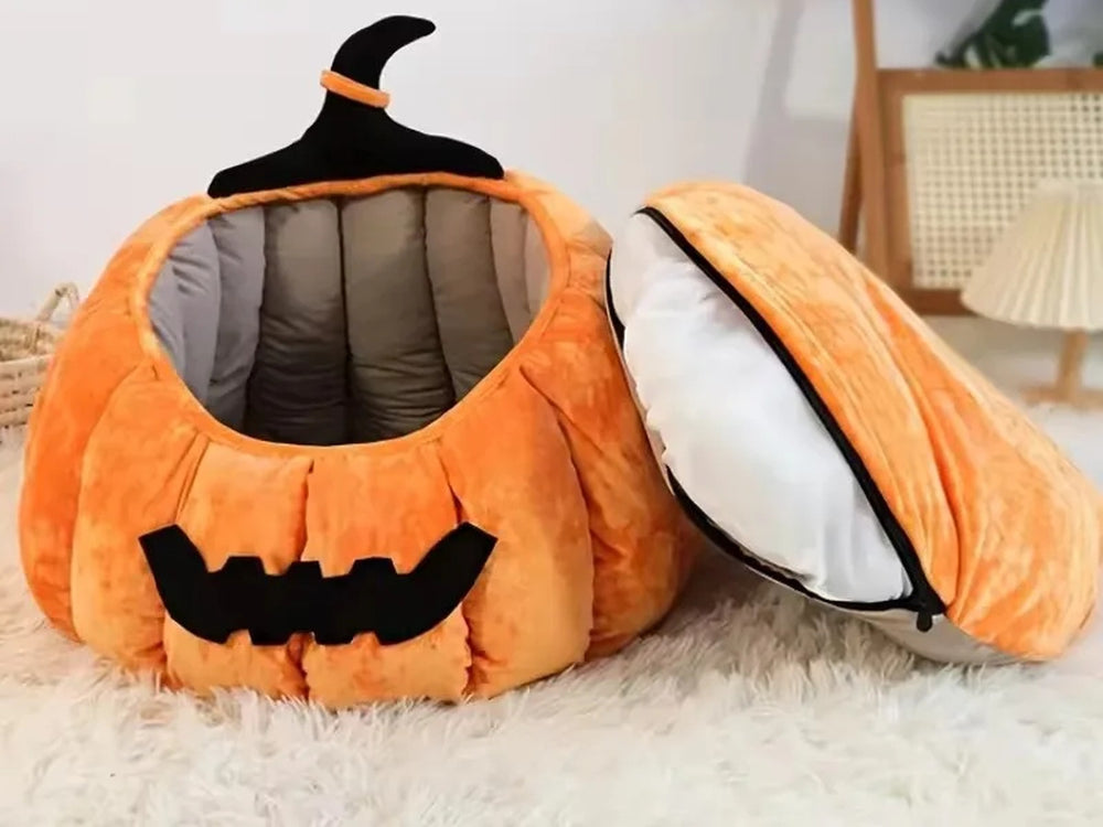 Pumpkin Cat Bed