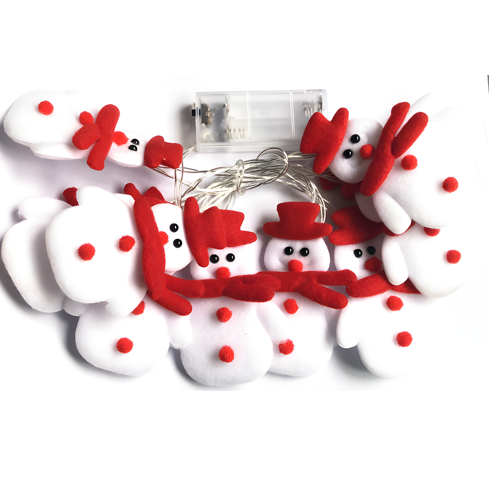 Snowman or Reindeer Christmas String Lights