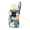 USB bottle warming wrap, Cream Camouflage print