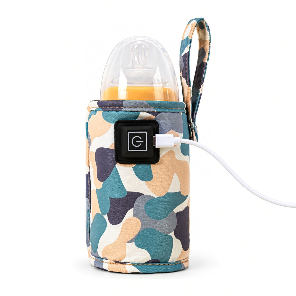 USB bottle warming wrap, Cream Camouflage print