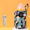 USB bottle warming wrap, Black Camouflage print