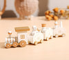 Wooden Christmas Tabletop Train