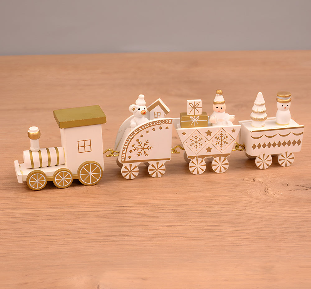 Wooden Christmas Tabletop Train