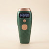 Epilatore laser IPL verde con display digitale, vista frontale